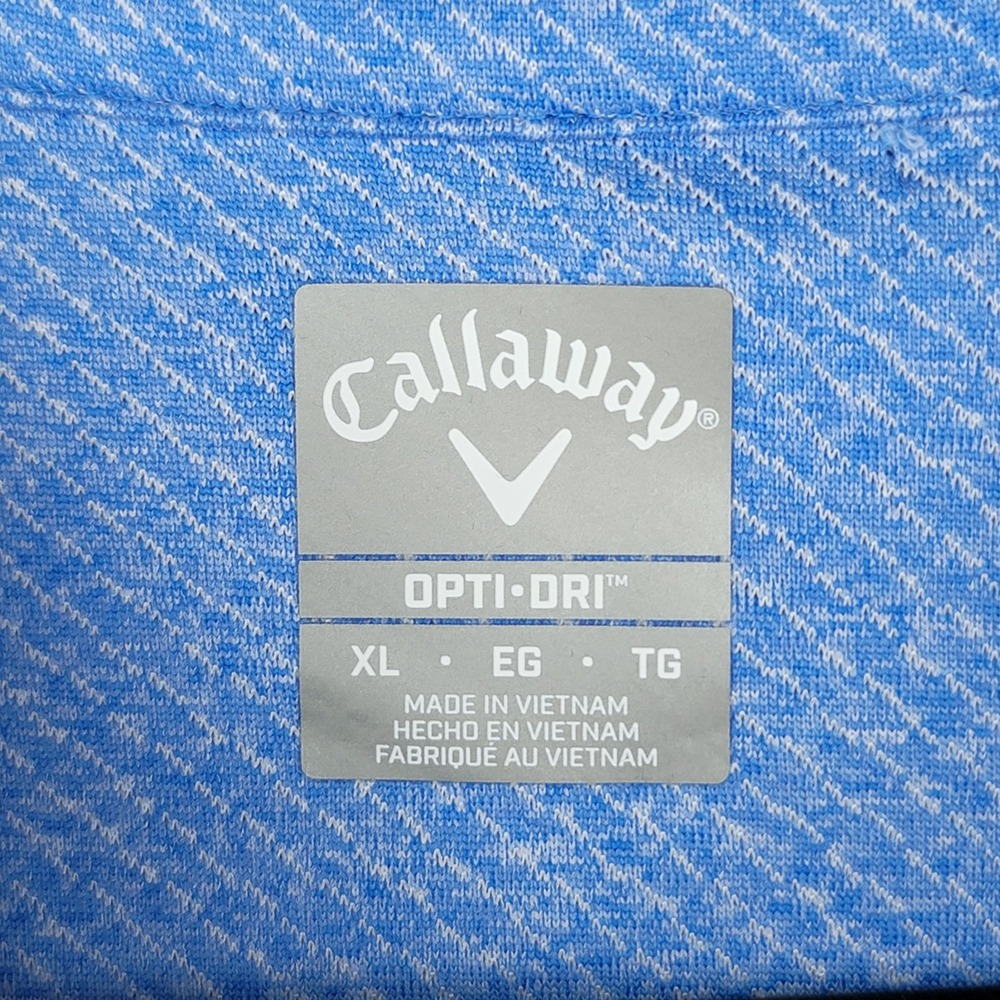 Callaway OPTI-Dri Polo Shirt Golf Mens XL Performance Stretch Regatta Heather - Picture 2 of 9
